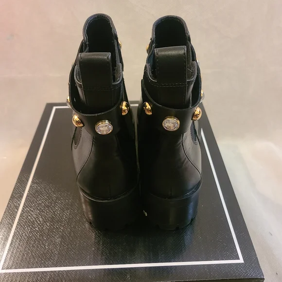 Karl Lagerfeld Paris Women’s Porshay Lug Sole Bootie in Black Sz 8.5 & 9 - Picture 6 of 9